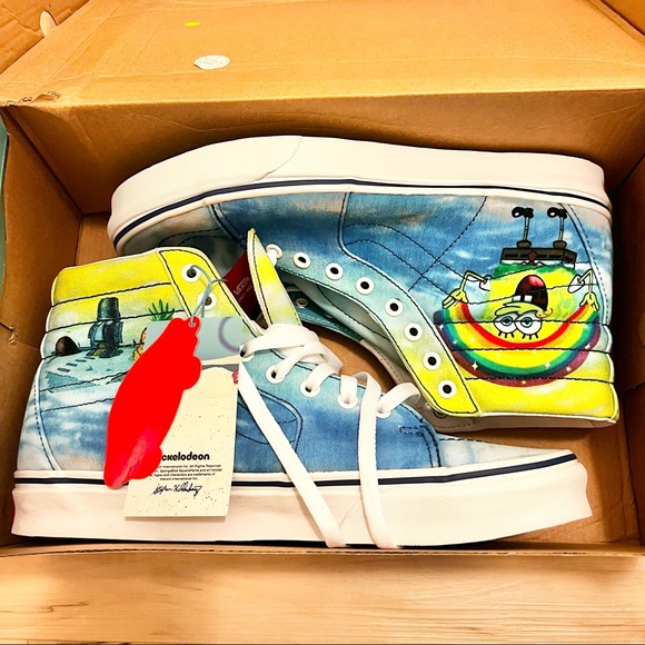 Vans X SpongeBob Sk8-Hi Shoes - Picture 2 of 10